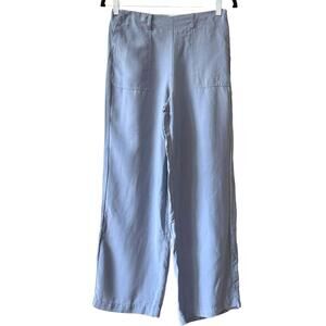 Colmillo de Morsa Periwinkle Blue Tencel Wide Leg Pants - Size XS